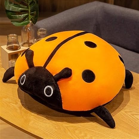 Amazon Co Jp かわいいぬいぐるみのおもちゃソフト創造てんとう虫テントウムシ昆虫ホールド人形枕クッションノベルティの子供の誕生日の贈り物 Zzbiao Color Yellow Size 80cm ホーム キッチン