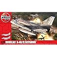 Airfix Douglas A-4B/Q Skyhawk 1:72 Vietnam War Military Aviation Plastic Model Kit A03029A, Unpainted
