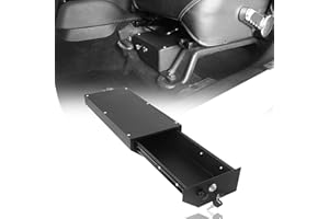 Hooke Road JK Under Seat Lock Box Security Locking Storage for Jeep Wrangler JK 2007-2010 2-Door & 2007-2018 4-Door, Driver S