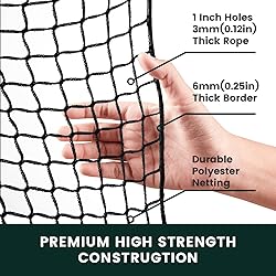 Hittop Sports Netting,Hitting Net with 33Feet Nylon