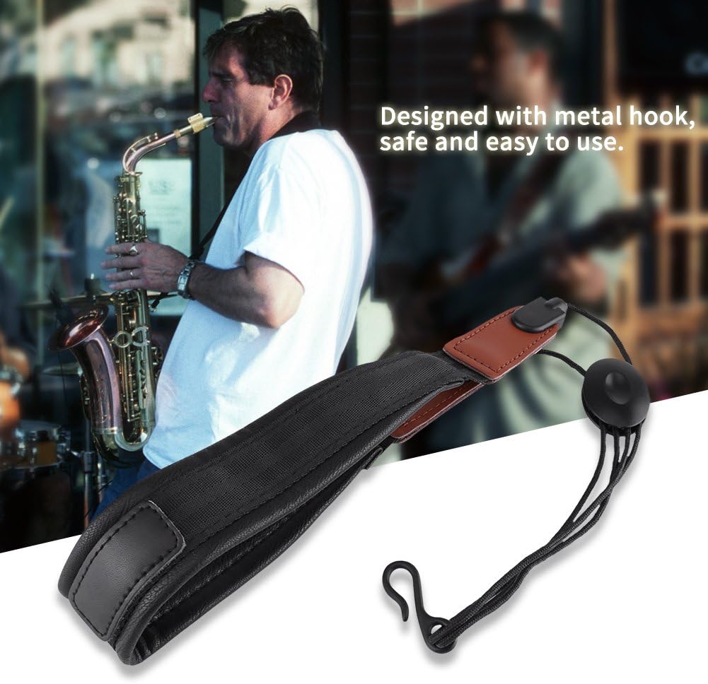 Universal Adjustable Highly Reduces Neck Pain Neck Strap Soft LeatherSaxophone Neck Strap for Saxophones Handcraft Materials - Image 5