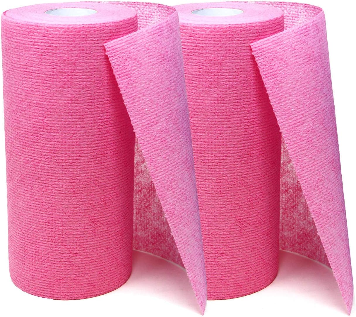 SERENITA Kitchen Dish Wash Scrub Cloths. Melt Blown. Scratch Free. No Ordor. Hygienic Disposable Reusable. Bathroom Bathtub Cleaner. 60 Count (Pink 2 Pieces)