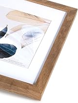 Scholar Tree Brown Wooden A4 Picture Frame Set of 4 with Mount view 5