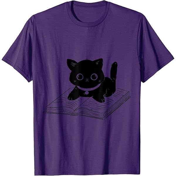 T-Shirt Homme Chat & Livres - Funny Sarcastic - Cadeau Book Lover - 100% Coton