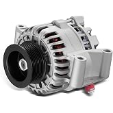 BDFHYK 110Amp Alternator For Ford F-250 Super Duty 6.0L V8 2003-2005 | For Ford F-350/F-450 Super Duty 6.0L V8 2003-2005, 12V 110A 8-Groove Pulley Clockwise, Replaces OE# 8306, 334-2532, 8445