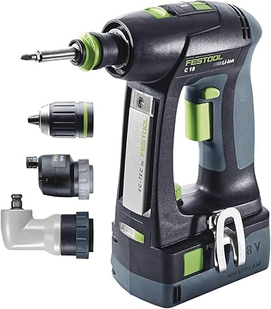 Festool C158li Perceuse Visseuse Sans Fil C18li 5 2 575672 Noir Vert Amazon Fr Bricolage