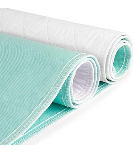 Big Size Washable Bed Pad/XXL Incontinence Underpad Stain Resistant Heavy Weight - 36 X 72 - Jumbo Mattress Protector - Blue - View #7