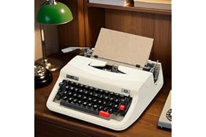 MGXHSHIX Vintage Style Manual Typewriter, 1960s Design, Pre-Installed Ribbon, Writer Gift, Fully Tested