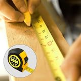 RIZIKIN Heavy Duty Tape Measure 5m 16ft Stainless Steel Retractable Tape view 7