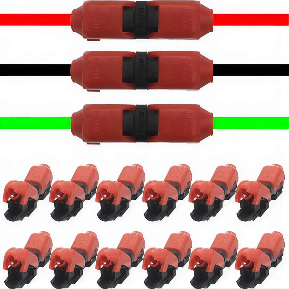 1 Pin 1 Way H Shape Quick Splice Wire Connector 0.35-0.5mm²