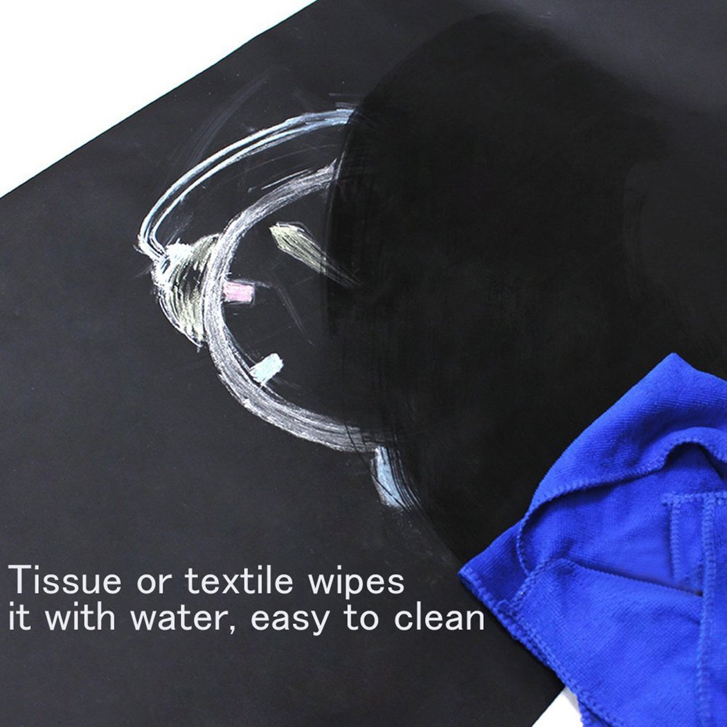 Etiqueta Engomada de Pizarra con 5 Tizas(43 * 200 cm), Ninonly ...