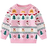 Ugly Christmas Sweater for Girls Funny Xmas Knit Pullover Shirts Kids Child Holiday Jumper Tops Outfit 2-14 Years