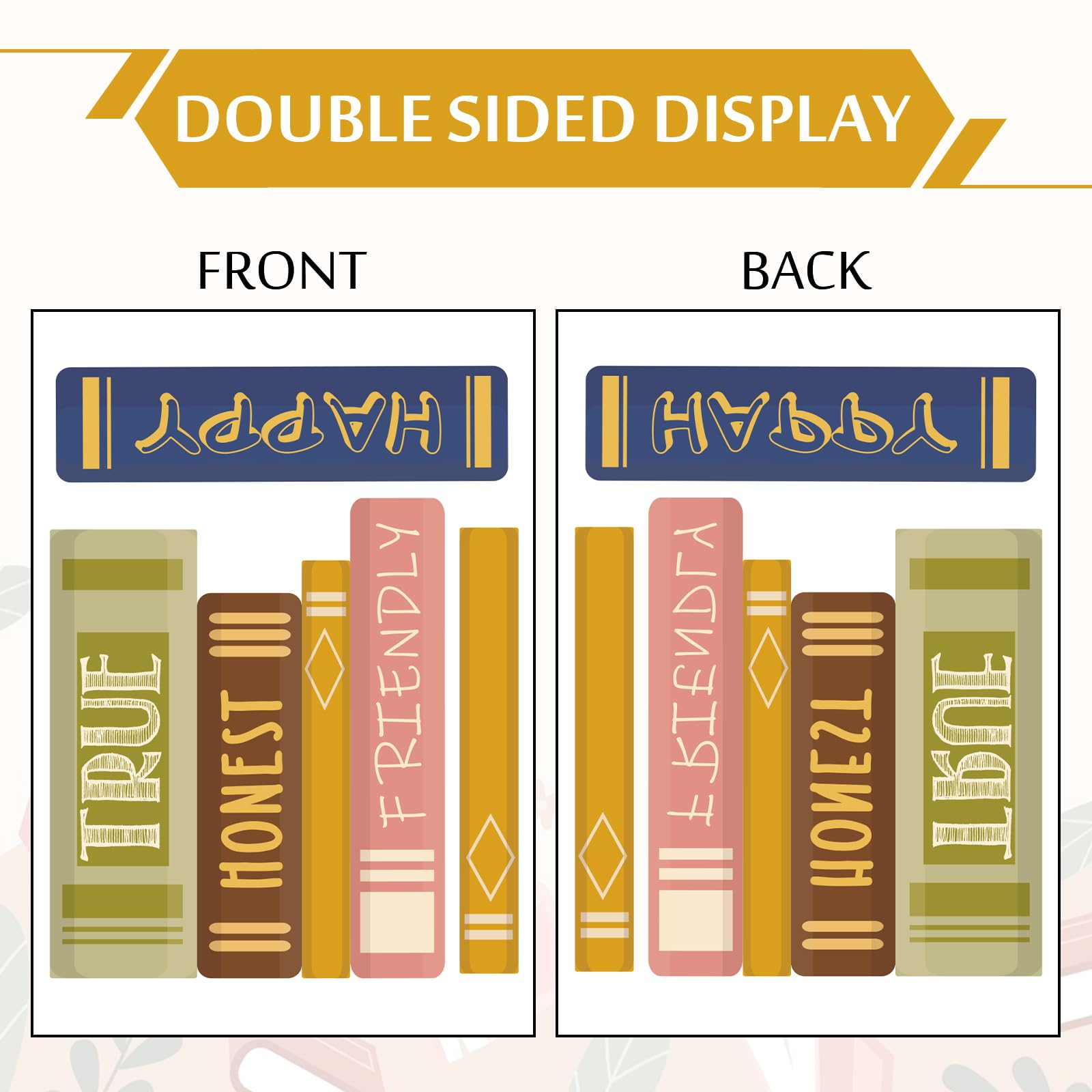 JarThenaAMCS Boho Book Window Clings Inspirational