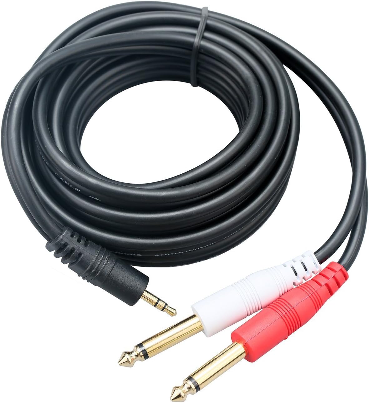 Baolongking 6.3mm Mono 1/4 inch Jack to 3.5mm Stereo Jack Audio Cable