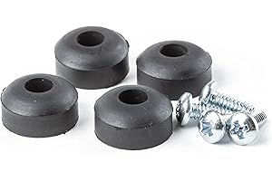 JIM DUNLOP Dunlop ECB151 Rubber Feet with Screws, 4/Bag