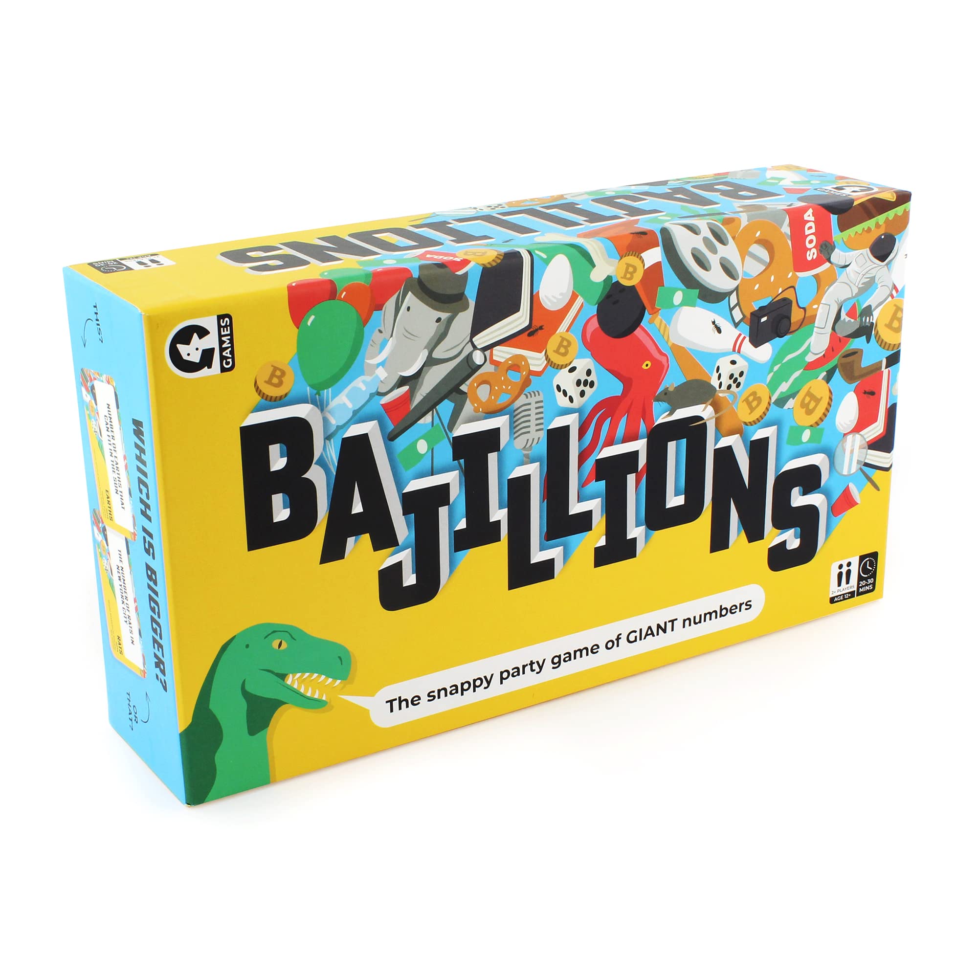 Ginger Fox Bajillions Family Party Game The Fun Family Number Game Where The Stakes Are High In A Race To Be The First Player to Win 3 Bajillions