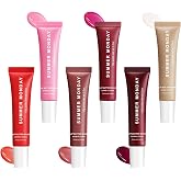 6 PCS Summer Lip Butter Balm, Lip Gloss for Instant Moisture | Lip Balm with Non-Sticky Shine, Ultra-Hydration, Lightweight, Long-lasting Soothing Lip Care