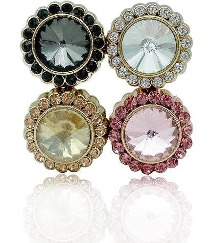 Crystal AB Magnetic Number Pins For Horse Shows – Sparkly Rivoli Crystal Numbers