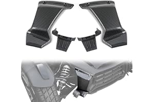 LUXEMOTO for Ryker Front Grill Trims, Carbon Fiber Front Grill Trims Lower Grill Protector for Can-Am Ryker 600, 900, Sport &