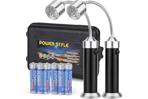 RUOLAN Outdoor BBQ Grill Light with Super-Bright LED, 360 Flexible Gooseneck, Magnetic Base - BBQ Grilling Accessory