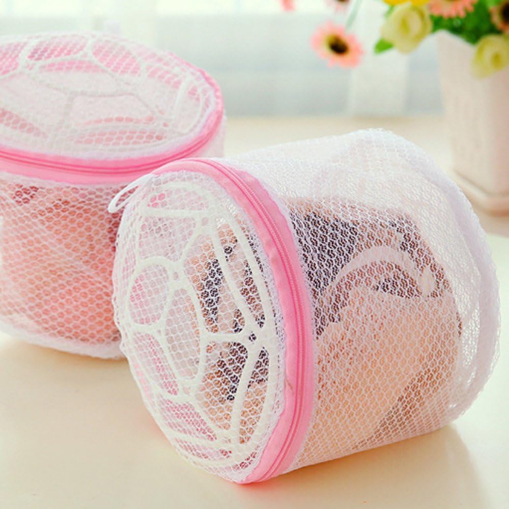 Lingerie Washing Home Use Mesh Clothing Underwear Organizer Washing Bag (White, Free Size)