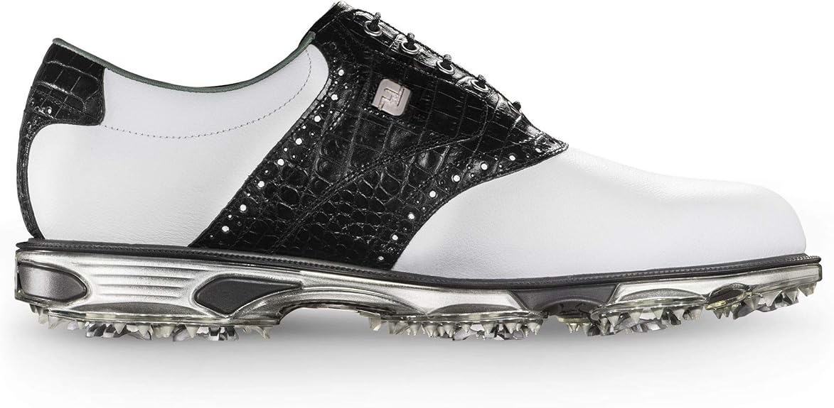 FootJoy Men's DryJoys Tour Golf Shoes White 11.5 W Golf