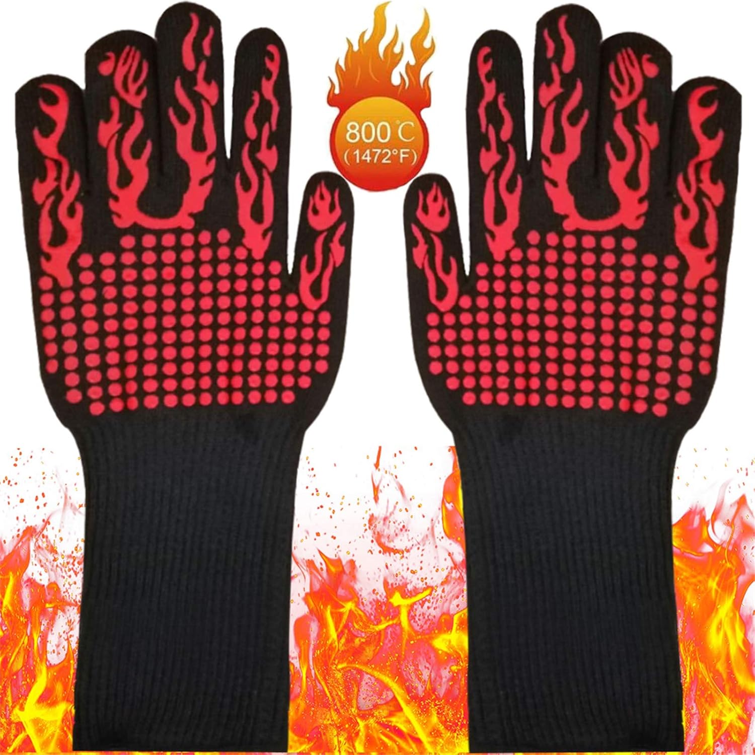 BESTonZON 2 Set Guanti Da Forno Natalizi Con Presine: Termoresistenti, Antiscottatura, Design Festivo, Regalo Cucina - 2