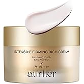 aurtier Intensive Firming Rich Cream, Anti-Aging Moisturizer with Collagen Peptides EGF Hyaluronic Acid for Wrinkle Smooths, Firming, Lifting & Deep Hydration 1.69 Oz