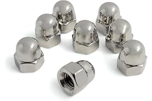 K-MOTOR PERFORMANCE Valve Cover Nut - Compatible with Honda - Compatible with Acura engine - Stainless Steel (10 Pack) K-MOTOR