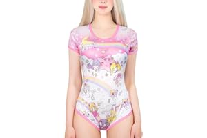 Littleforbig Silky Romper Onesie Pajamas Bodysuit - Fairy Littles in Dreamland Onesie Bodysuit