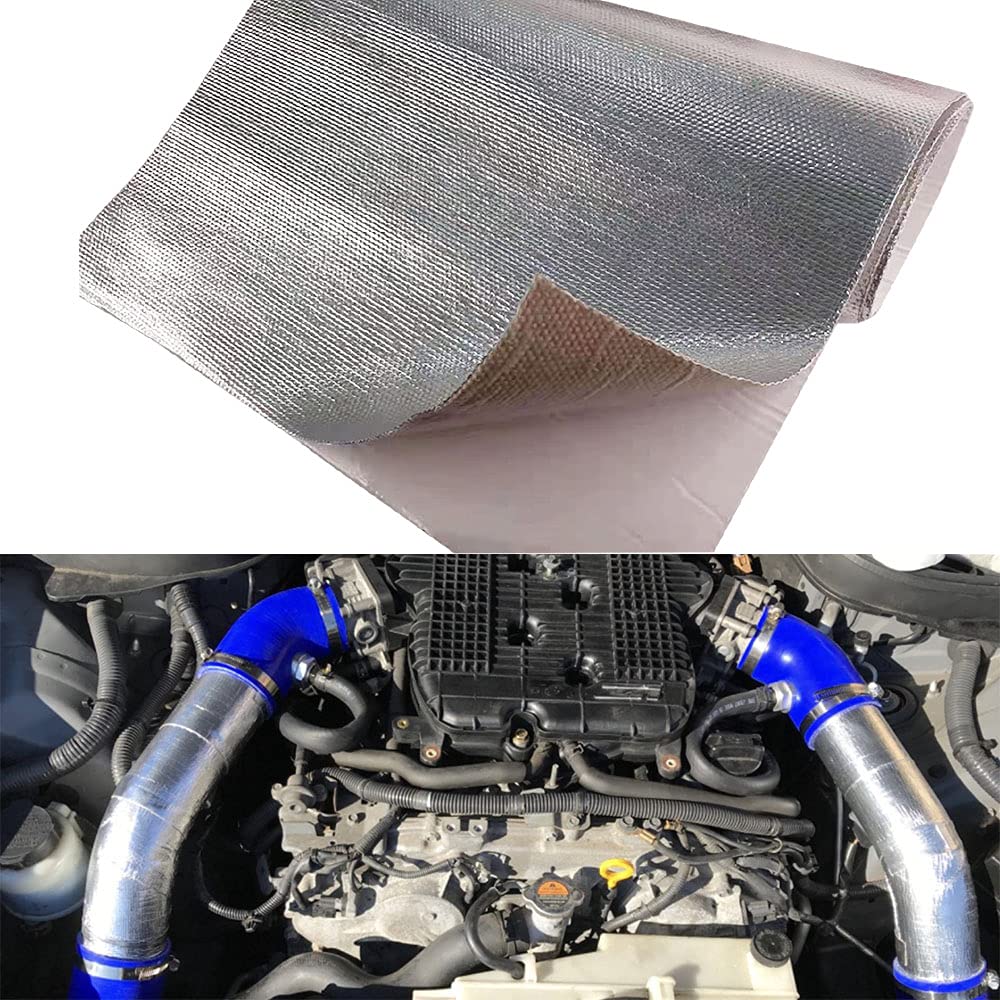 Photo 1 of Aluminum Backed Aluminized Self Adhesive 12'' X 48’',Fiberglass Thermal Insulation Material High Temp Protection