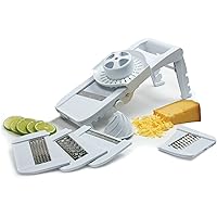 Norpro Deluxe Mandoline Slicer, Grater, Shredder, Julienne and Juicer w/ Safety Guard