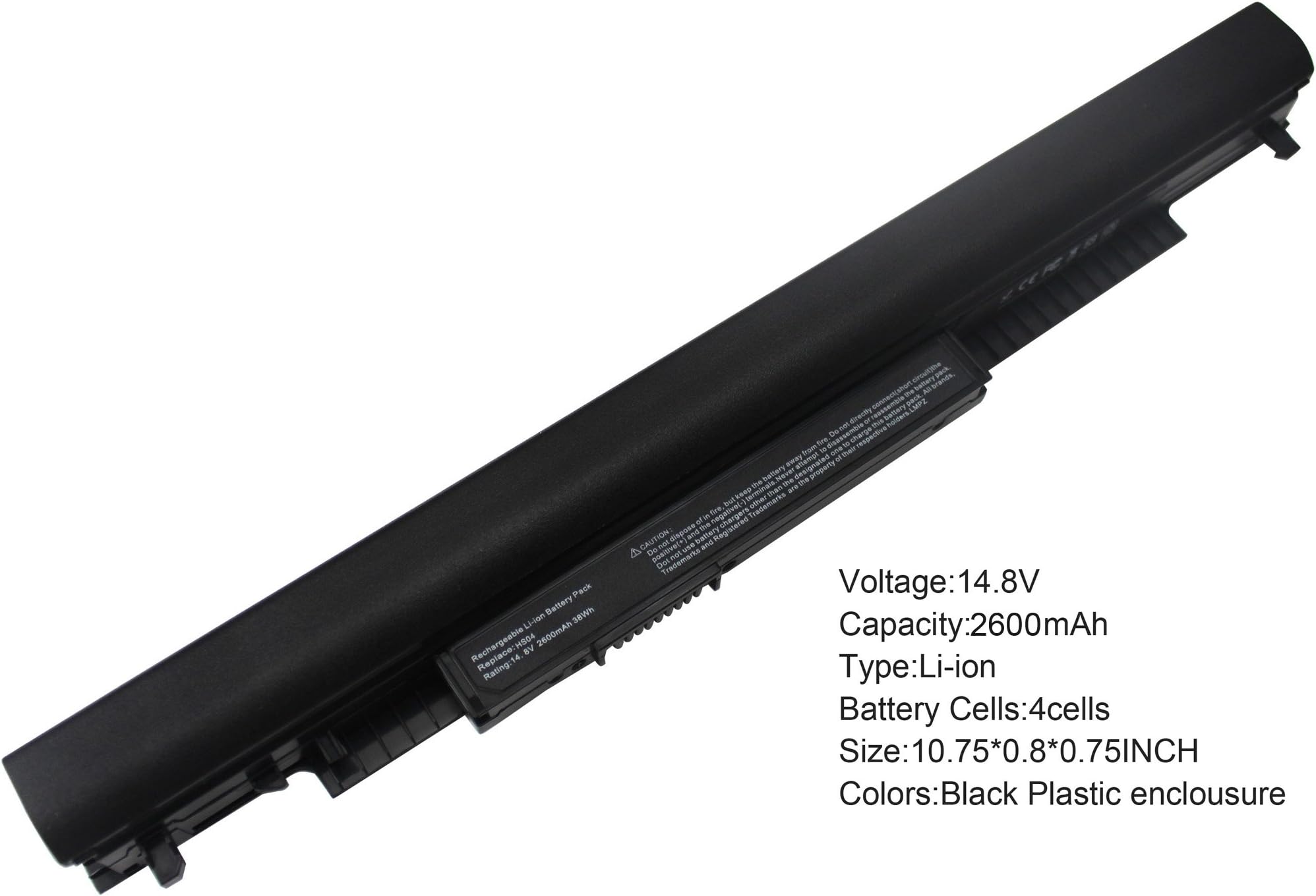 Gomarty New HS04 HS03 Battery for HP 245 g4 255 g4 HSTNN-LB6U HSTNN-LB6V 807957-001 807956-001 807612-421 14.8V 2600MAH