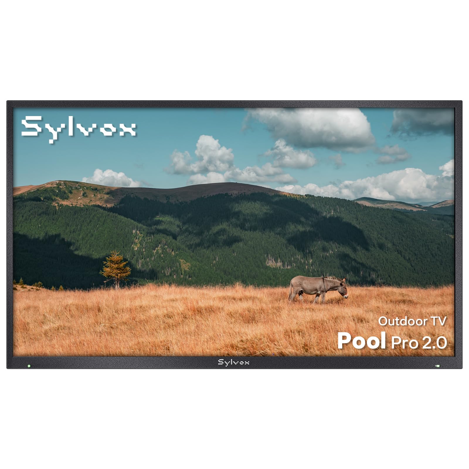 SYLVOX 43 Zoll Outdoor Smart TV, | 4K UHD 2000 Nits HDR10 | Google TV | IP55 Wasserdicht, Weatherproof Television, Outdoor Fernseher für Garten, Terrasse & Gewerbe (Pool Pro 2.0)