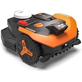 WORX Robot Lawn Mower for 1/4 Acre, No Perimeter Wire, WR310 | Landroid Vision Cloud with AI Obstacle Avoidance, RTK Cloud Navigation, Auto Mapping, App Control, 30% Slope