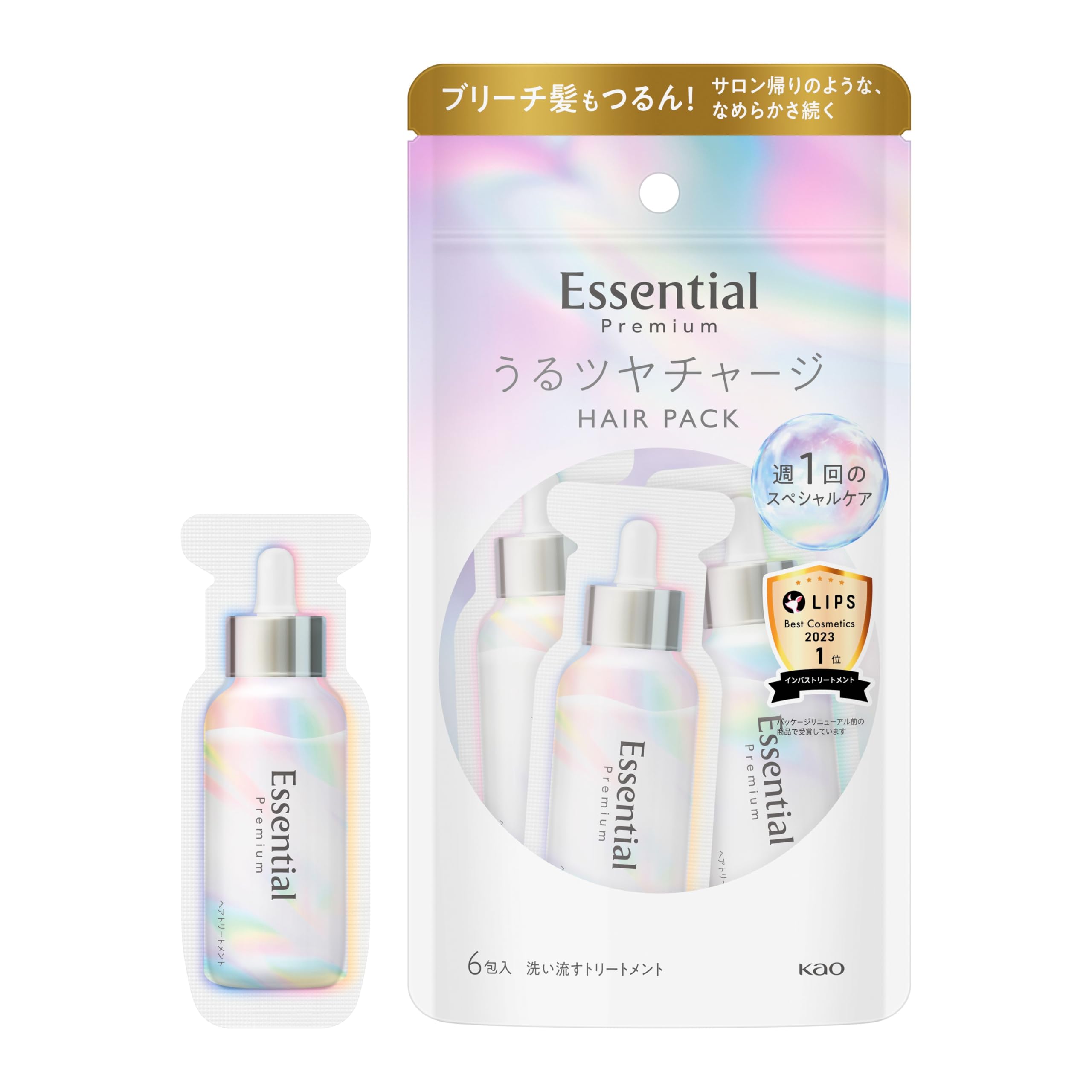 Kao Essential The Beauty Hair Pack - 9g×6pc