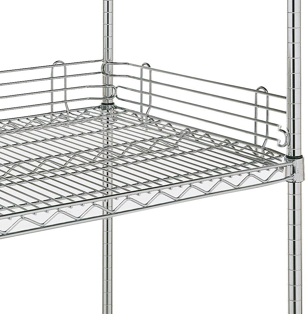 Metro 4"H Side And Back Shelf Ledge For OpenWire Shelving