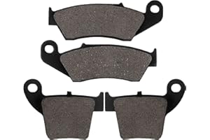 SOLLON Brake Pads Front and Rear for Honda CR125R 2002-2007, CR250R 2002-2007, CRF250R/CRF250X 2004-2017, CRF450RX 2017, CRF450X 2005-2017, CRF450R 2002-2016
