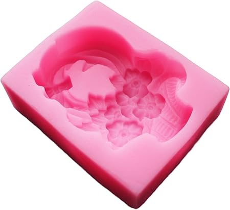 Amazon Co Jp Ever Garden 花 かご リボン シリコンモールド アロマハイストーン 手作り 石鹸 レジン 型 抜き型 おもちゃ