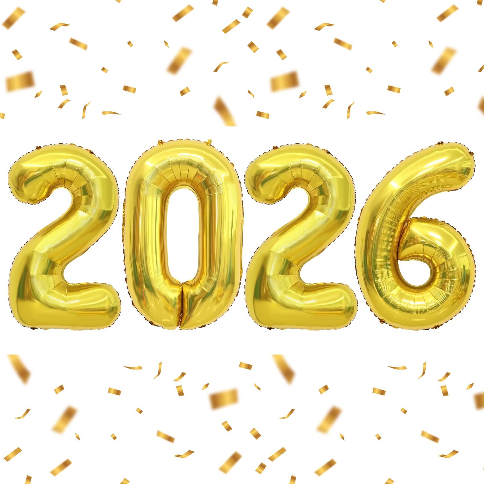 Photo 1 of 2026 Gold Balloons, Number Balloon 40 Inch, New Years Balloons 2026 Balloon for New Years Eve Graduation Decorations Class of 2026 Birthday Party Decorations 2026 Graduation Decor