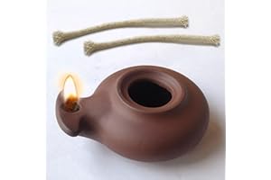 ROOHERD Biblical Oil lam Clay pvintage for Indoor use Vintag Jesus lamp Bible Light Antique Christian Gift