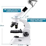 BEBANG 2000X Metal Optical Microscope with Slides Kit Dual Illumination view 3