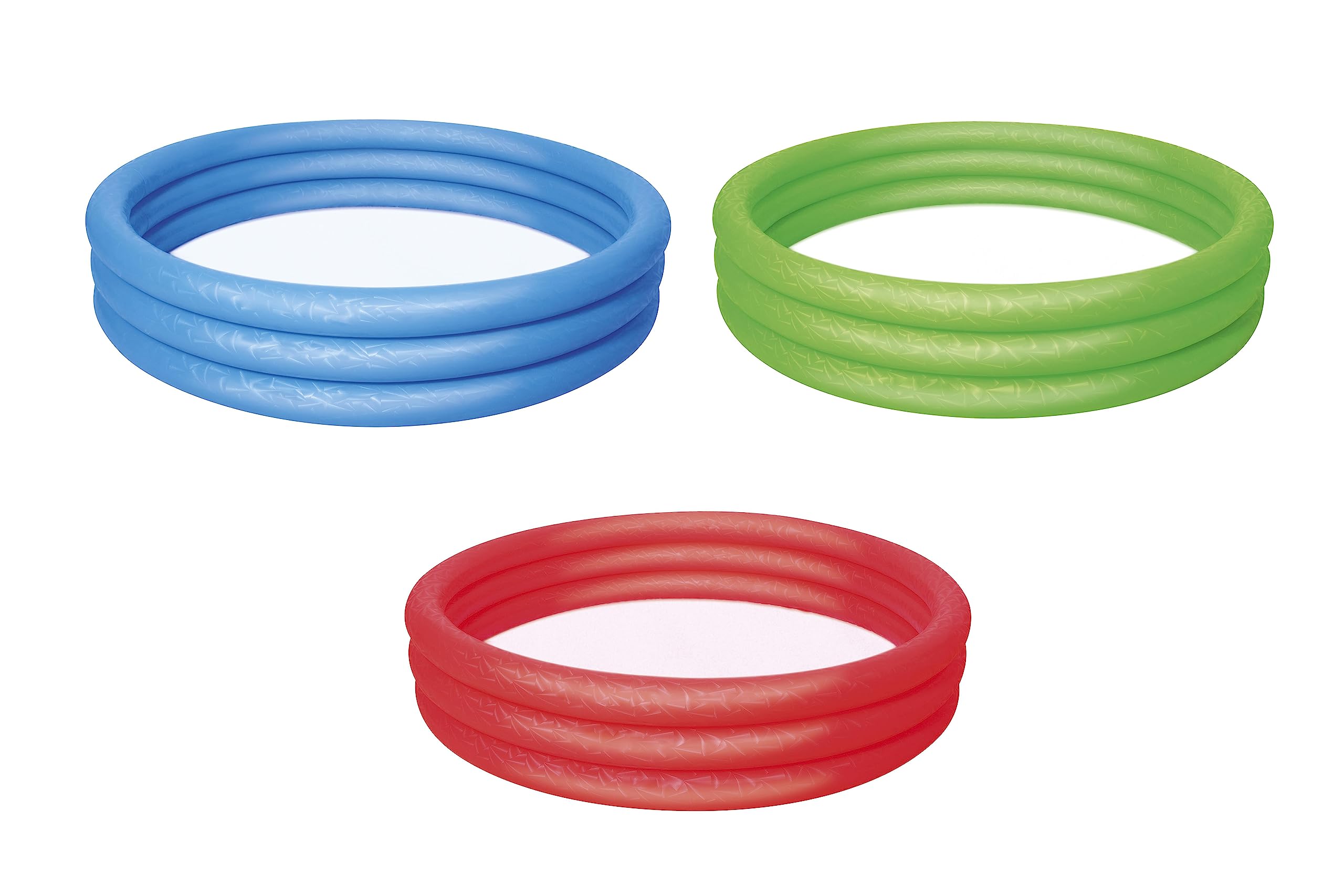Bestway Splash and Play 3 Ring Pool, Red-blue-green, 152 x 152 x 30 cm, (51026PB)