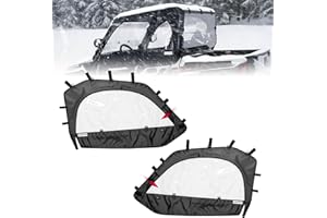 KEMIMOTO UTV Soft Upper Doors Compatible with Polaris General 1000 / XP 1000 2016-2025 Soft Cab Enclosures Window Water-resis