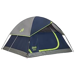 Coleman Sundome Camping Tent with Rainfly, 2/3/4/6