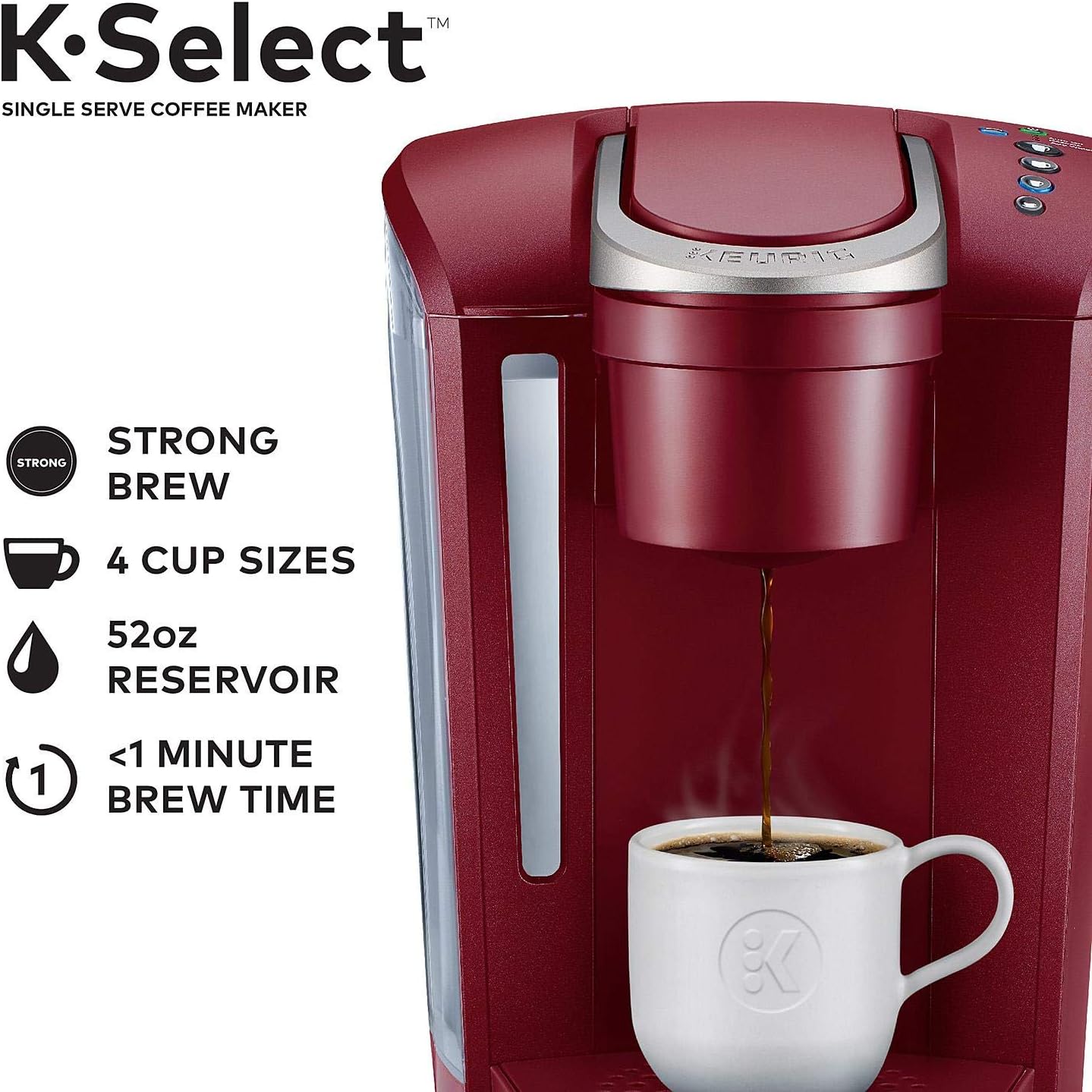 Keurig KSelects SingleServe KCup Pod Coffee Maker Red eBay