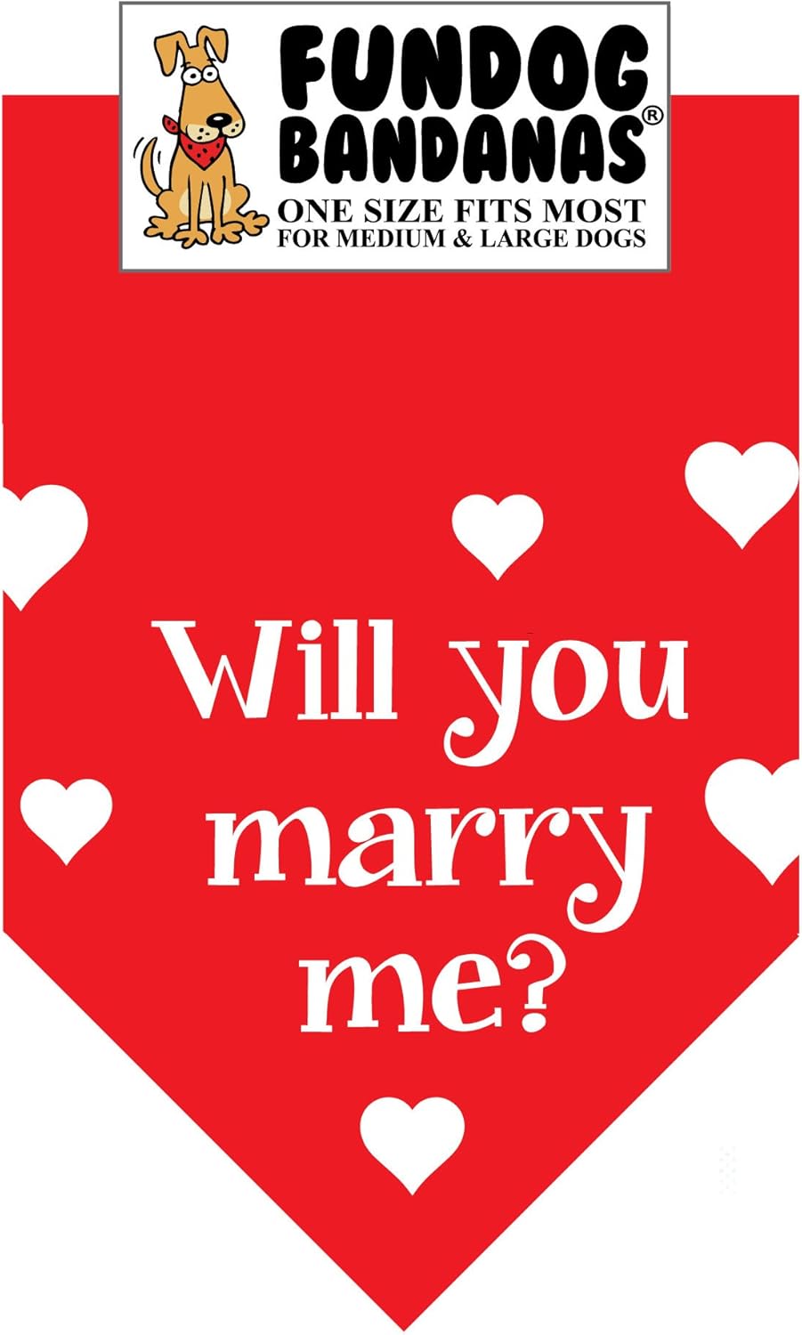 will you marry me dog bandana