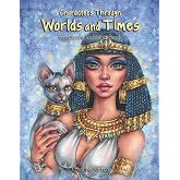 Characters Through Worlds and Times Grayscale Coloring Book