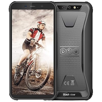 Tel&eacute;fonos celulares sin bloquear resistentes, Blackview BV5500 Plus Smartphones 4G IP68 Prueba de ca&iacute;da a prueba de agua, 5.5 &rdquo; 3GB + 32GB SIM dual [ Quad Core ] Android 10 4400mAh Bater&iacute;a y tel&eacute;fonos m&oacute;viles Face ID, negro