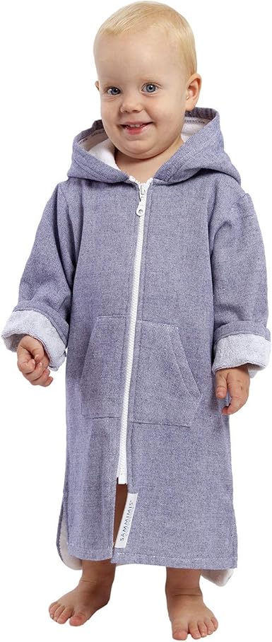 hooded towel with zip